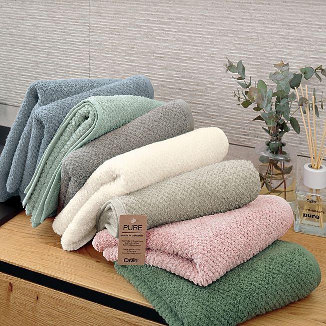 babybutt Cawö Walk-Frottier Duschtuch "Pure uni" 2025