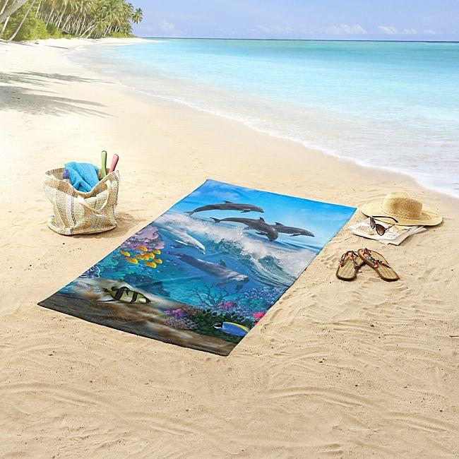 babybutt Good Morning Polyvelours Strandtuch "Delfin" Letzter Tag