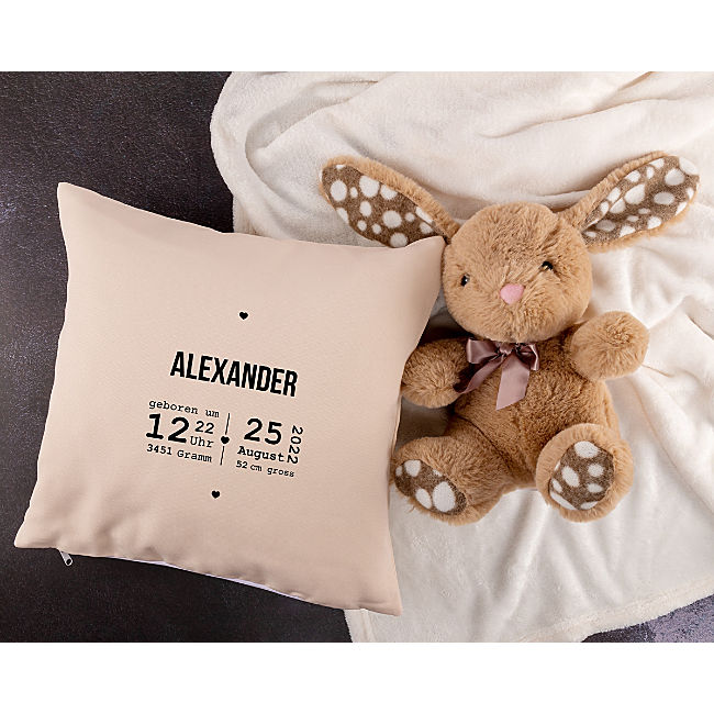 babybutt Kissenhülle Jute-Imitat inklusive Kissenfüllung Jubiläumsangebot