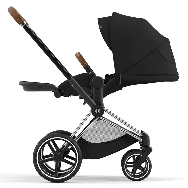 babyonlineshop CYBEX PRIAM Kinderwagen Sepia Black Bundle New Generation inkl. 7 Zubehörartikel Fabrikladen