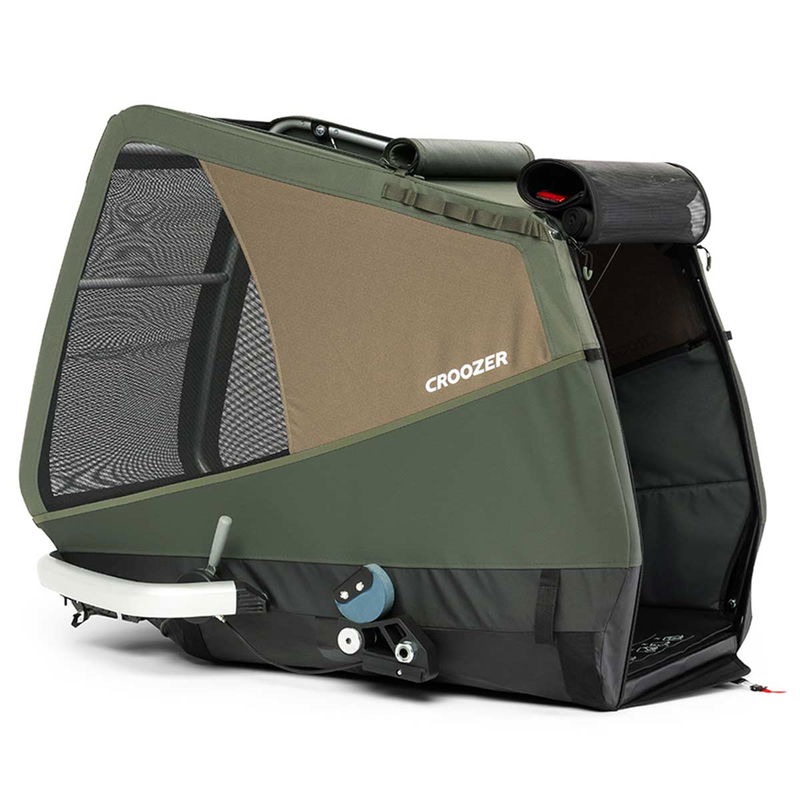 babyonlineshop Croozer Dog Mikke Moss green Fahrradanhänger für große Hunde geeignet Speichern exportieren