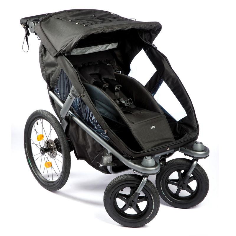 babyonlineshop tfk Velo 2 Fahrradanhänger schwarz Rabatte dieses Monats