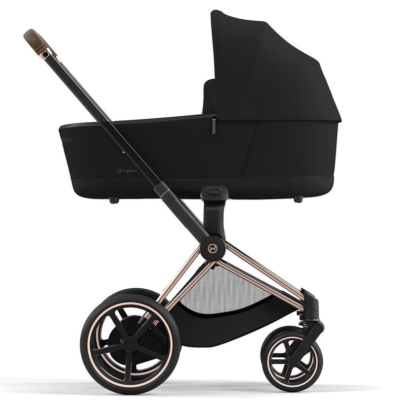babyonlineshop CYBEX e-PRIAM Kinderwagen Sepia Black Bundle New Generation inkl. 8 Zubehörartikel 2025