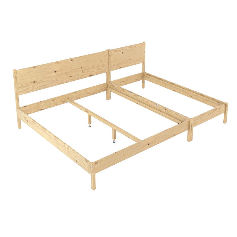 babyonlineshop Nature Kid Fabi Familienbett natur 180 x 200 cm Doppeltbett und 90 x 200 cm Einzelliege Letzte 2 Tage