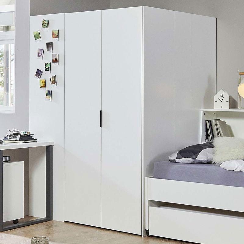babyonlineshop Wimex Norderney Eckschrank begehbar 120 cm Weiß Bis zu 50% Rabatt
