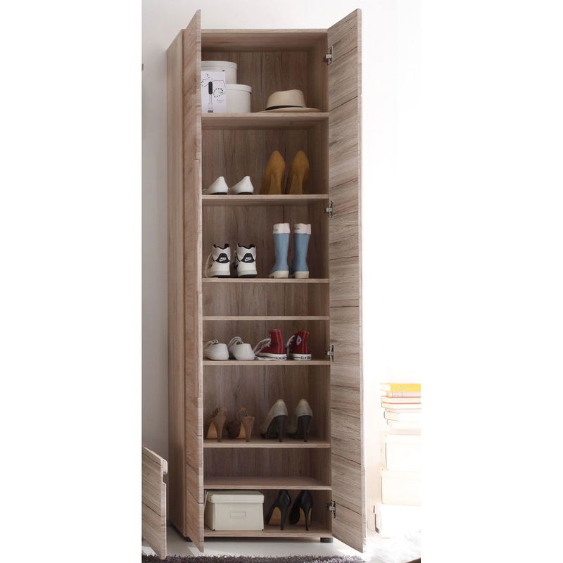 babyonlineshop trendteam Malea Garderobenschrank Eiche San Remo hell Sonderangebot der Fabrik