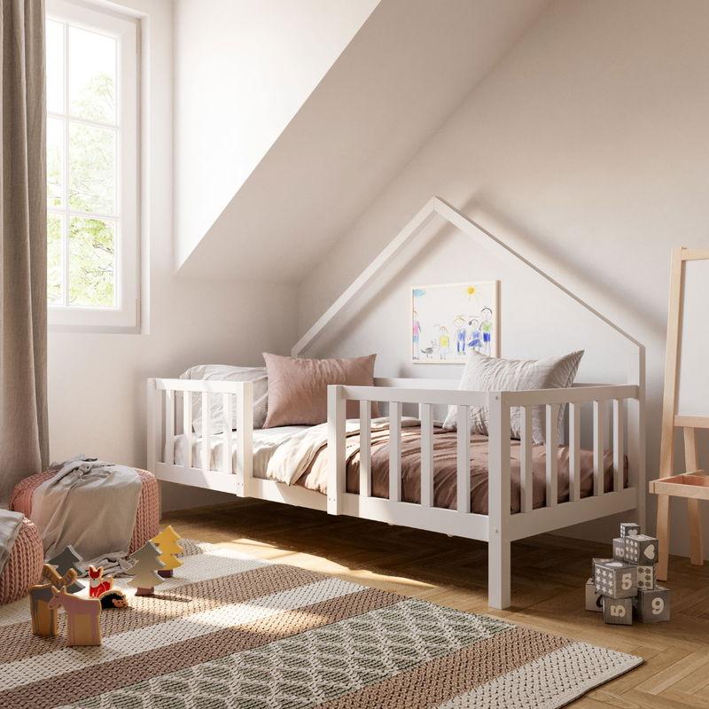 babyonlineshop Artkid William Hausbett weiß 90 x 200 cm Kostenloser Versand