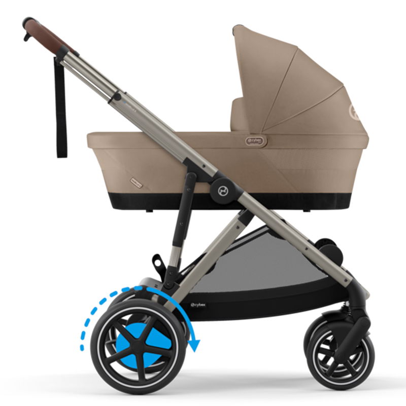babyonlineshop Cybex eGazelle S Plus Bundle Almond Beige inkl. Babywanne Adapter Base Cloud T i-Size Osterangebot