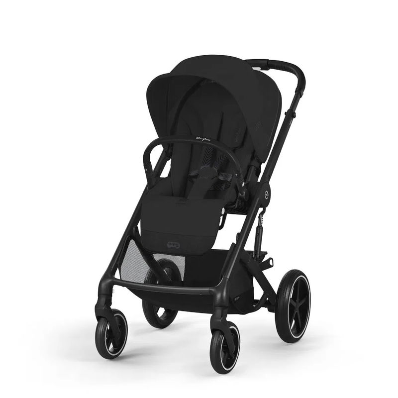 babyonlineshop CYBEX Balios S LUX Kinderwagen + Cloud T i-Size Bundle Moon Black Lagerräumung