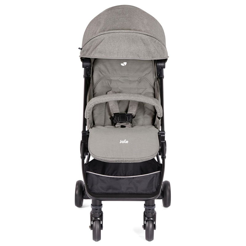 babyonlineshop Joie Pact Buggy Gray Flannel inkl. Regenverdeck Heißer Verkauf