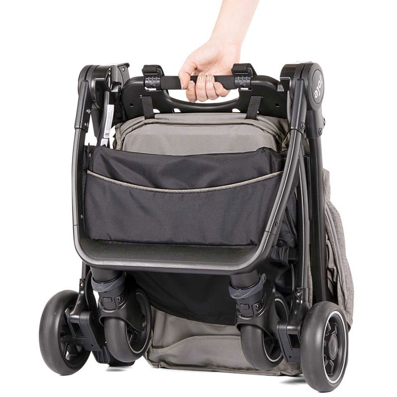 babyonlineshop Joie Pact Buggy Gray Flannel inkl. Regenverdeck Heißer Verkauf