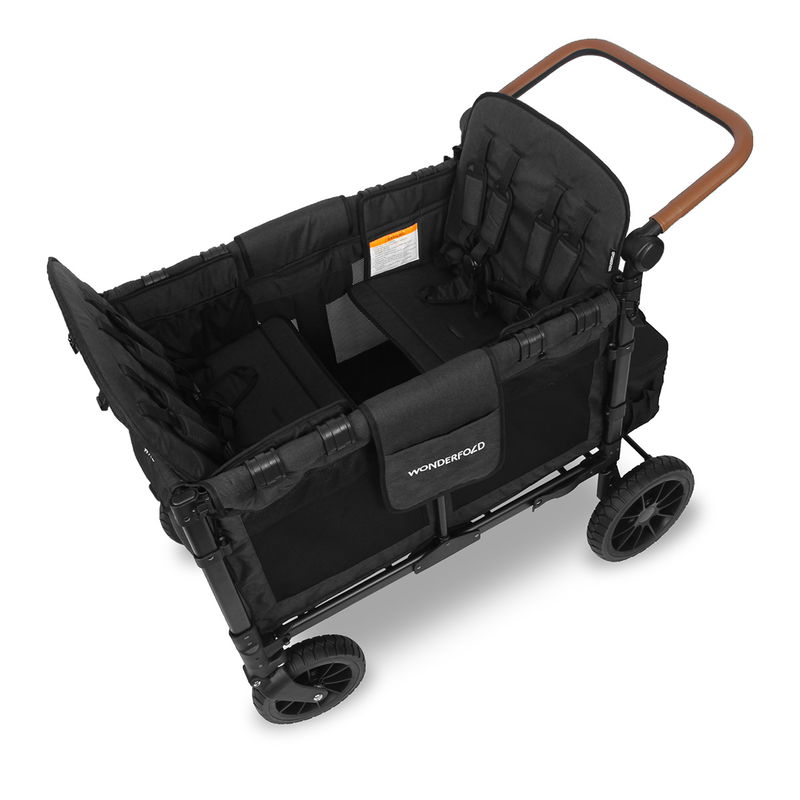 babyonlineshop WonderFold W4 Luxe Bollerwagen - Volcano Black Kauf eins, bekomm eins gratis