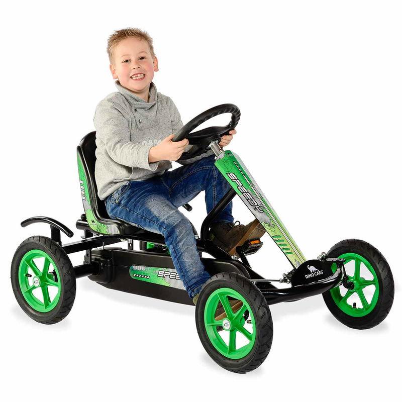 babyonlineshop Dino Cars Speedy BF1 schwarz/grün mit Leichtlaufreifen Riesige Ersparnisse