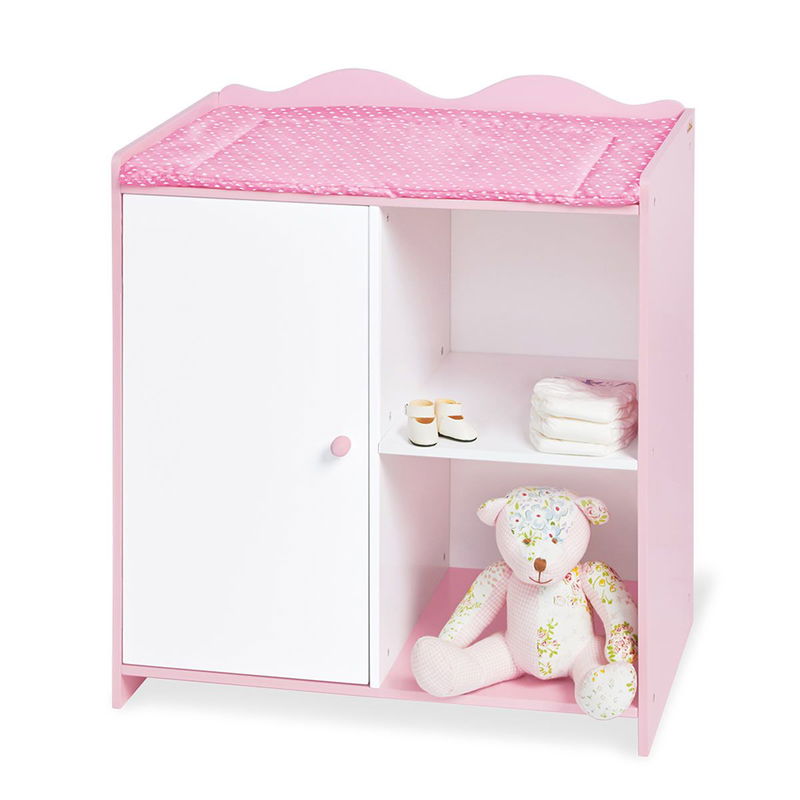 babyonlineshop Pinolino Puppenwickeltisch Jasmin rosa und weiß lackiert zum Toppreis Begrenzte Freigabe