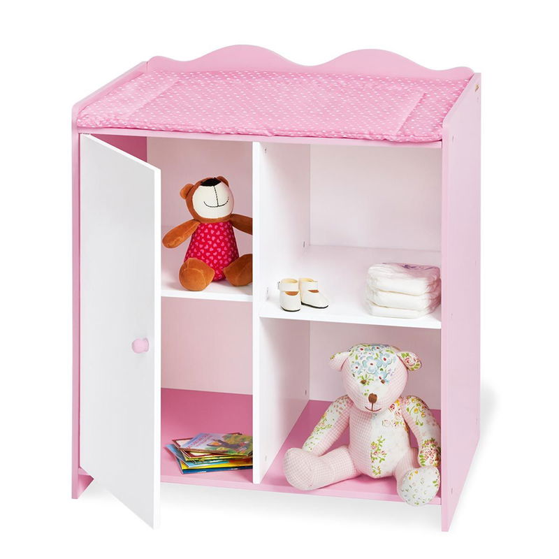 babyonlineshop Pinolino Puppenwickeltisch Jasmin rosa und weiß lackiert zum Toppreis Begrenzte Freigabe