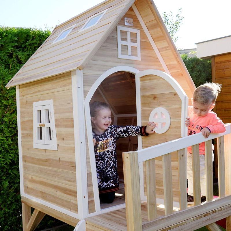 babyonlineshop EXIT Fantasia 300 Holzspielhaus - natur fantasievolles Design - einfache Montage Bis zu 65% Rabatt