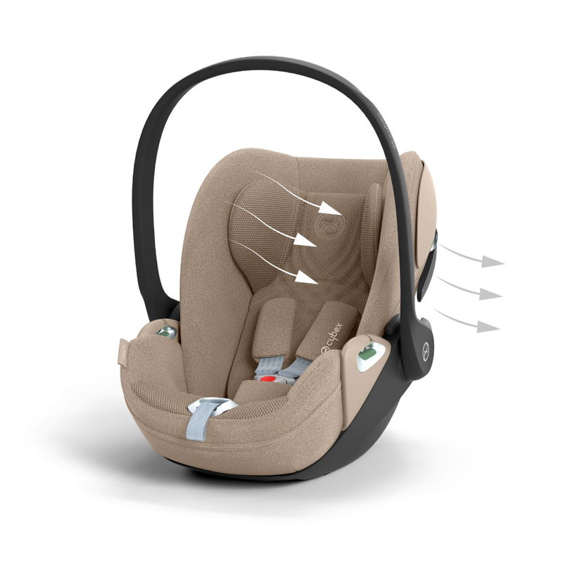 babyonlineshop CYBEX Cloud T i-Size Plus Cozy Beige Babyschale Riesige Rabatte