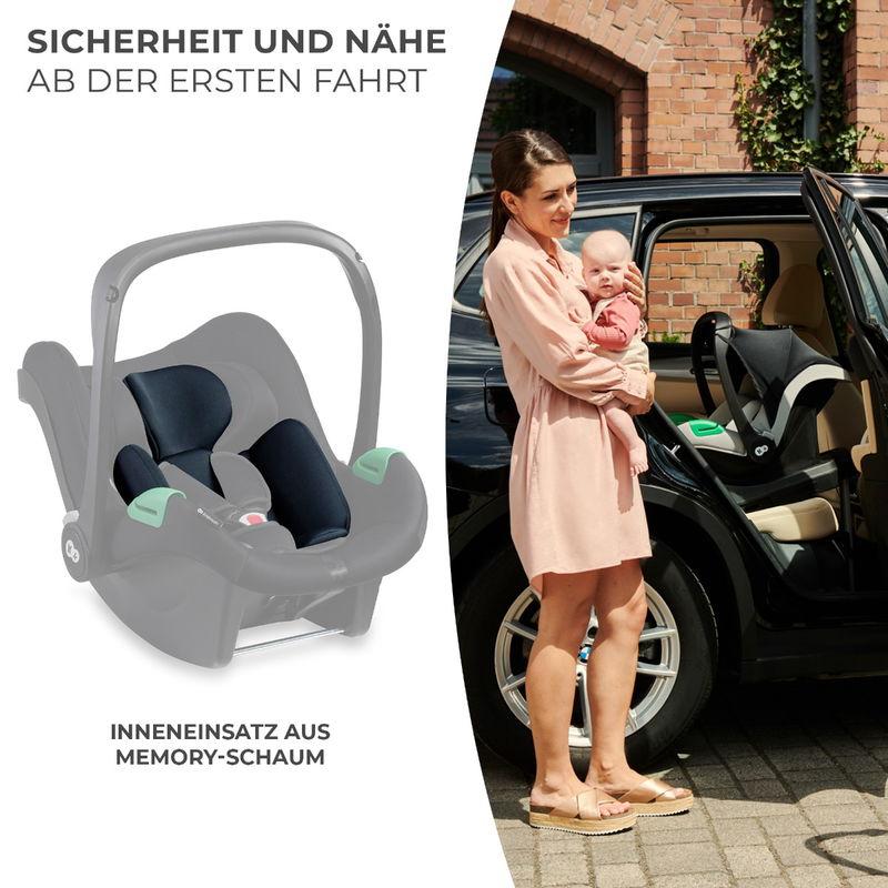 babyonlineshop Kinderkraft MINK PRO i-Size Kindersitz black 40-75 cm Begrenzt auf 3 Tage
