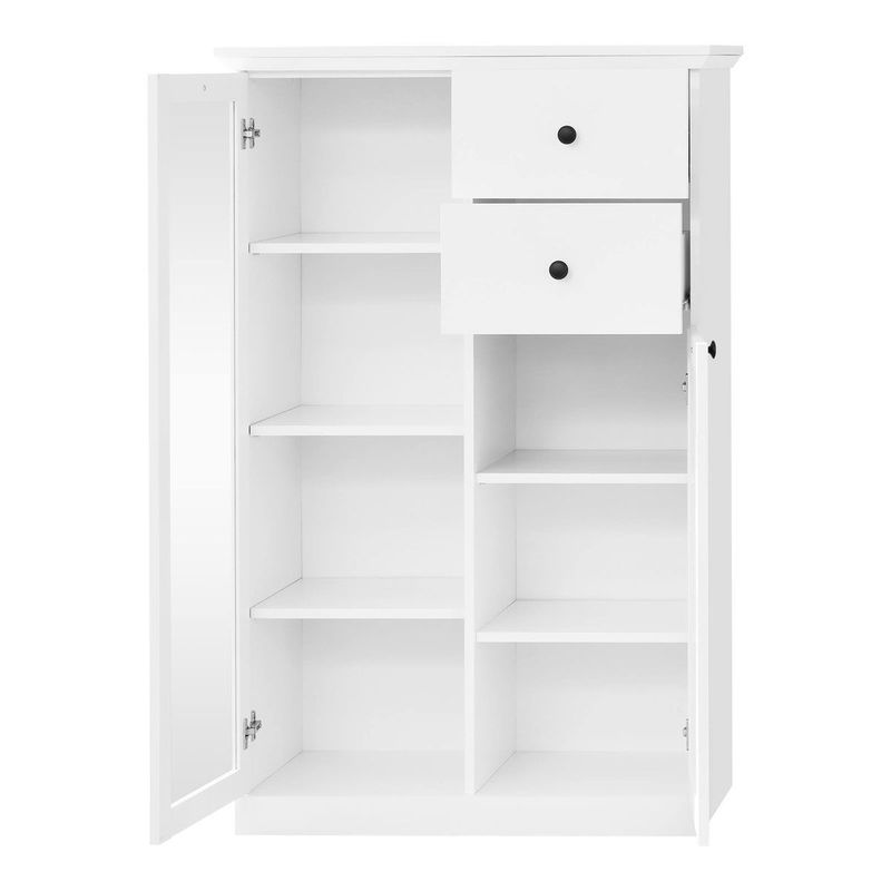 babyonlineshop trendteam Baxter Anbauwand 4-teilig weiß Dekor Hotsell