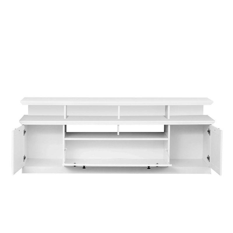 babyonlineshop trendteam Baxter TV-Lowboard breit + Aufsatz weiß Dekor Saisonschlussverkauf
