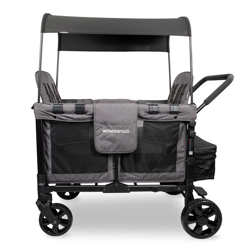 babyonlineshop WonderFold W4 Original Bollerwagen - Charcoal Grey Kauf eins, bekomm eins gratis