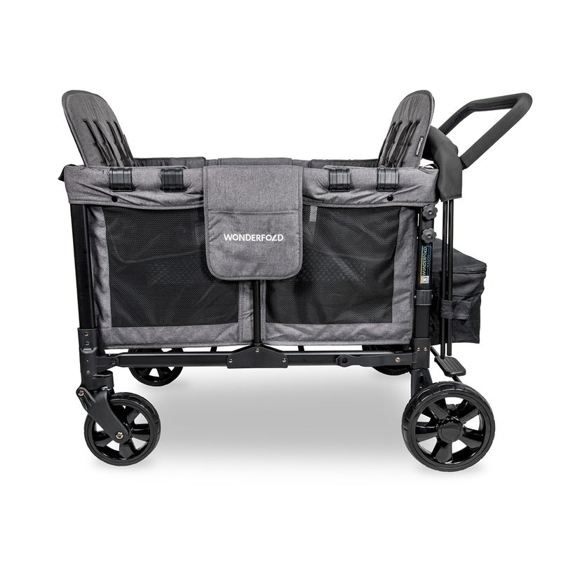 babyonlineshop WonderFold W4 Original Bollerwagen - Charcoal Grey Kauf eins, bekomm eins gratis
