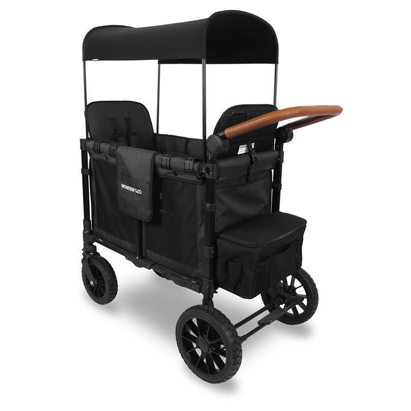 babyonlineshop WonderFold W2 Luxe Bollerwagen - Volcano Black Tägliche Deals