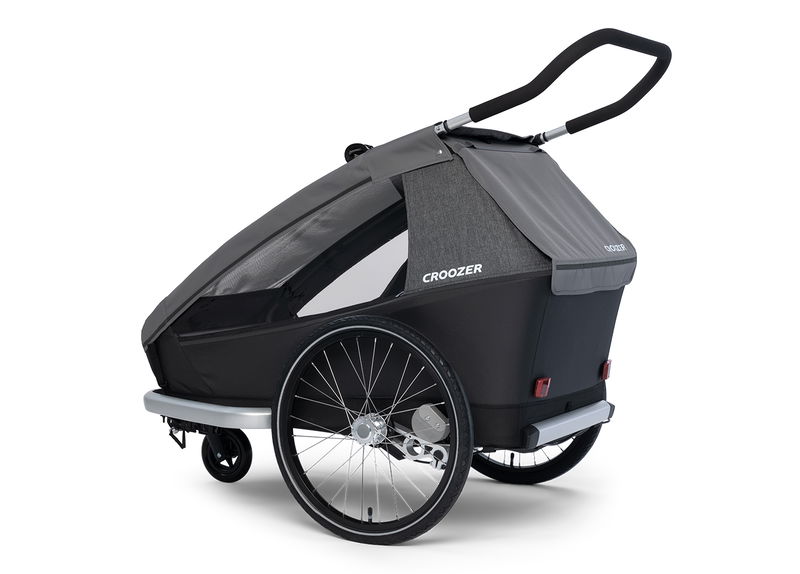 babyonlineshop Croozer Kid Keeke 2 Mountain grey 2in1 Fahrradanhänger & Buggy-Set Kostenlose Rückgabe