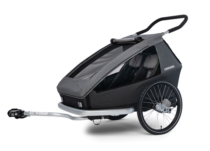 babyonlineshop Croozer Kid Keeke 2 Mountain grey 2in1 Fahrradanhänger & Buggy-Set Kostenlose Rückgabe