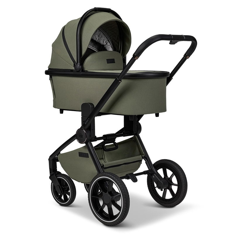 babyonlineshop Moon Resea Plus Kinderwagen Set mit Adapter und Babyschale Cosmo - moss Bis zu 65% Rabatt