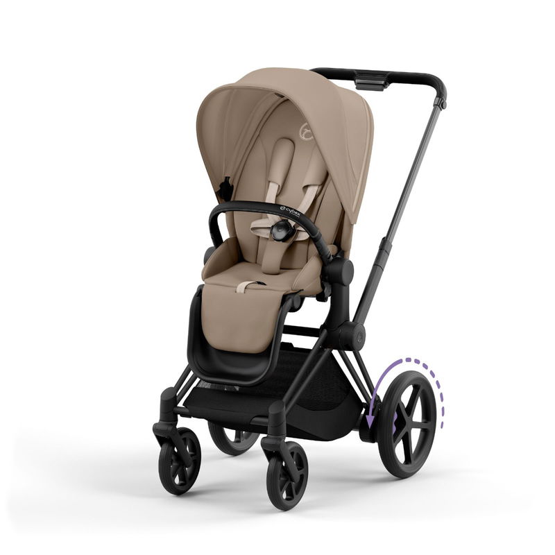 babyonlineshop CYBEX e-PRIAM Kinderwagen Cozy Beige Bundle New Generation inkl. Zubehörartikel Vierteljährliche Förderung