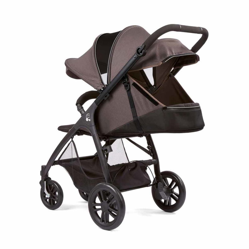 babyonlineshop Gesslein Smiloo Happy Buggy taupe melange Gestell schwarz Riesige Rabatte