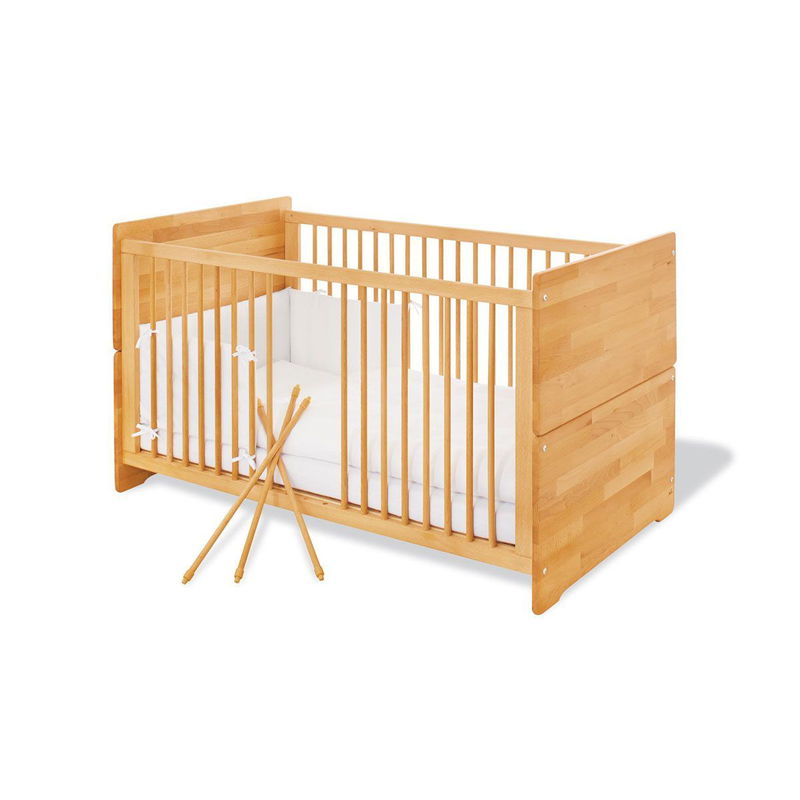 babyonlineshop Pinolino Natura Kinderbett 70x140 cm Massivholz inkl. Umbauseiten - zum Toppreis Speichern exportieren