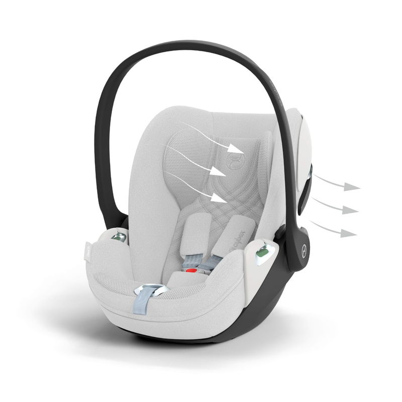 babyonlineshop CYBEX Cloud T i-Size Plus Platinum White Babyschale Online
