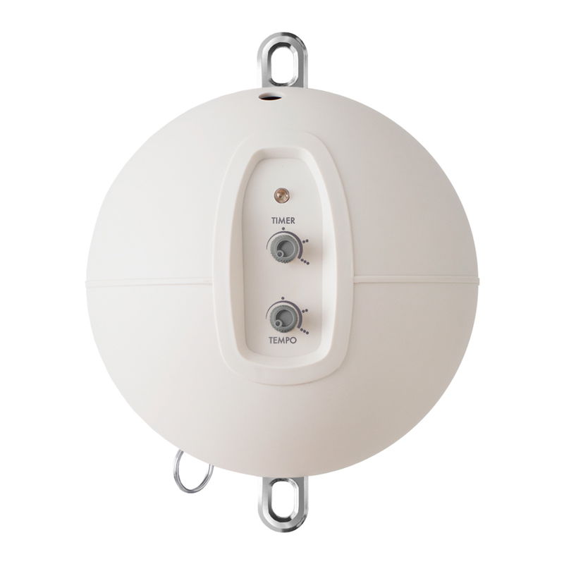 babyonlineshop Moonboon Ökologische Zwillings-Federwiegen-Bundle Nature mit Motor Original Gestell weiß Weihnachtsangebot