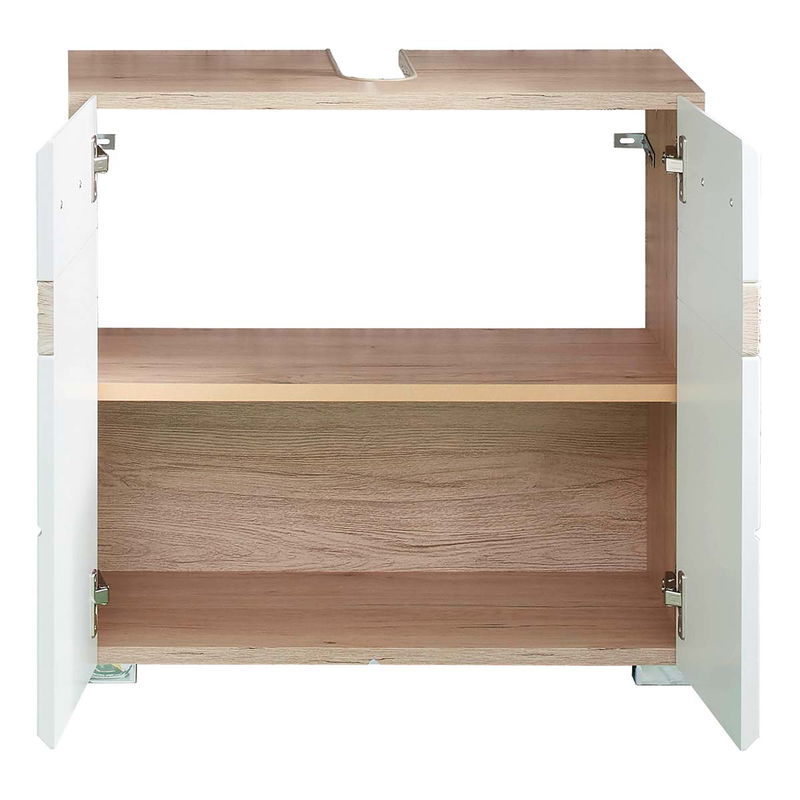 babyonlineshop trendteam Set-One Bad Kombination 4-teilig Weiß / Eiche Neueste Stile