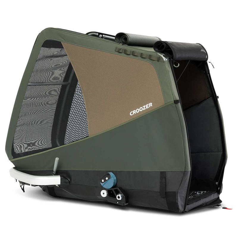babyonlineshop Croozer Dog Tammo Moss green Fahrradanhänger für sehr große Hunde geeignet Begrenzt auf 3 Tage