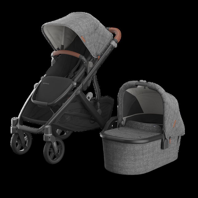 babyonlineshop UPPAbaby Vista V3 Kinderwagen Greyson Charcoal Mélange Im Verkauf