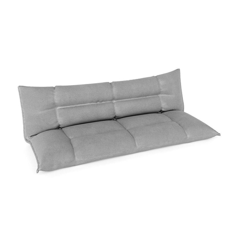 babyonlineshop Nature Kid Faltsofa grau mehrfach verstellbar mit rutschfestem Unterboden Muttertagsangebot