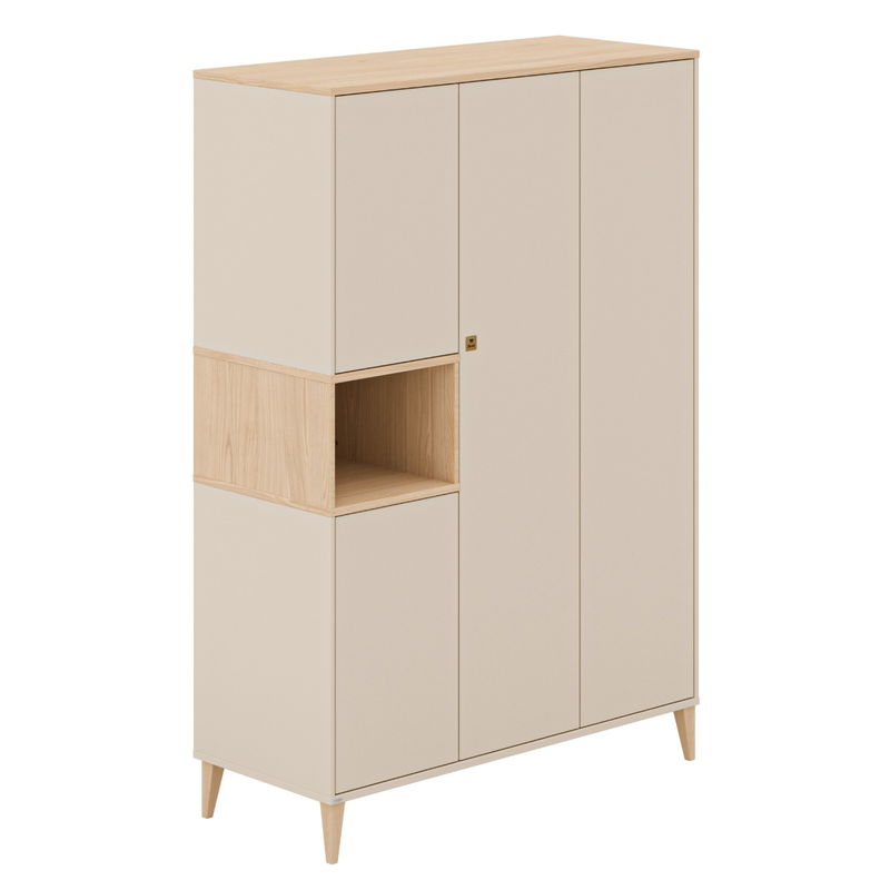 babyonlineshop Paidi Mila & Ben Kinderzimmer 4-türig Cashmere-Beige / Scandinavian-Wood Große Rabatte