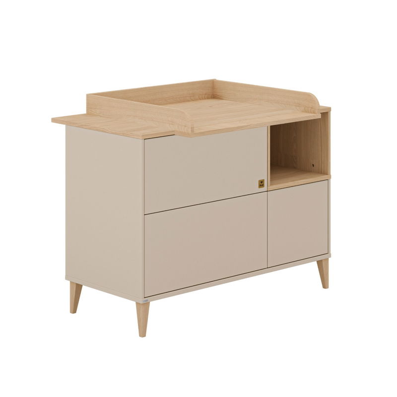 babyonlineshop Paidi Mila & Ben Kinderzimmer 4-türig Cashmere-Beige / Scandinavian-Wood Große Rabatte