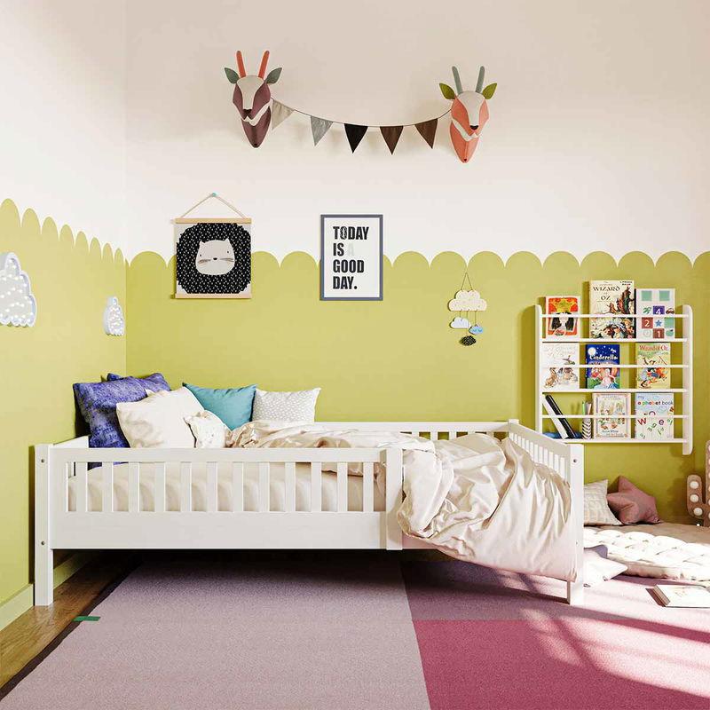 babyonlineshop Nature Kid Lilly Einzelbett weiß 120x200 cm Tägliche Deals