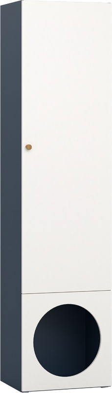 babyonlineshop Vox RELI - Bücherregal schmal UK 3/4 mit Eichengriff / Indigo