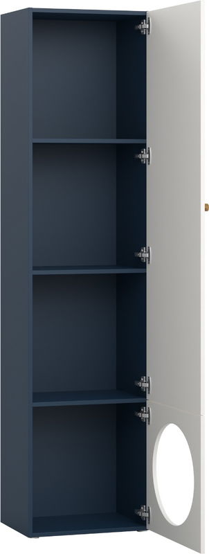babyonlineshop Vox RELI - Bücherregal schmal UK 3/4 mit Eichengriff / Indigo Wochenangebot