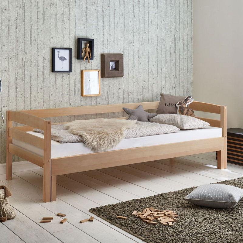 babyonlineshop Relita EMILIA Einzelbett Buche massiv Natur 90/180 x 200 cm ausziehbar Bis zu 50% Rabatt