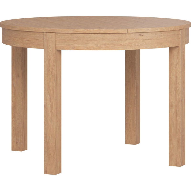 babyonlineshop VOX Simple Ausziehtisch rund eiche 110-160-210x110 cm