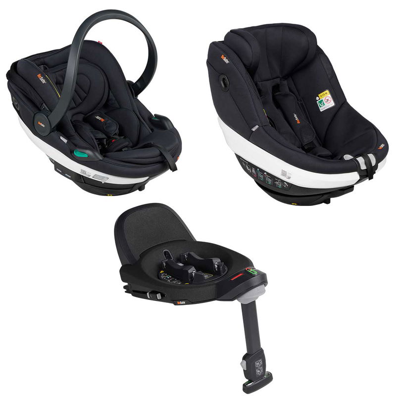 babyonlineshop BeSafe Go Beyond Babyschale und Beyond 360 Autositz mit Base Soft Breeze Black Im Verkauf