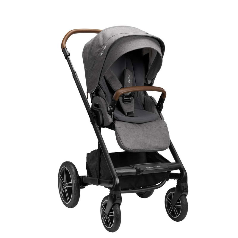 babyonlineshop nuna MIXX next Kinderwagen Granite inkl. Fußsack Regenverdeck Adapter