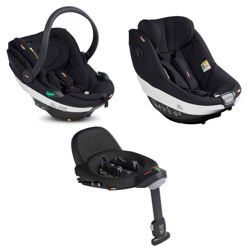 babyonlineshop BeSafe Go Beyond Babyschale und Beyond 360 Autositz mit Base Fresh Black Cab