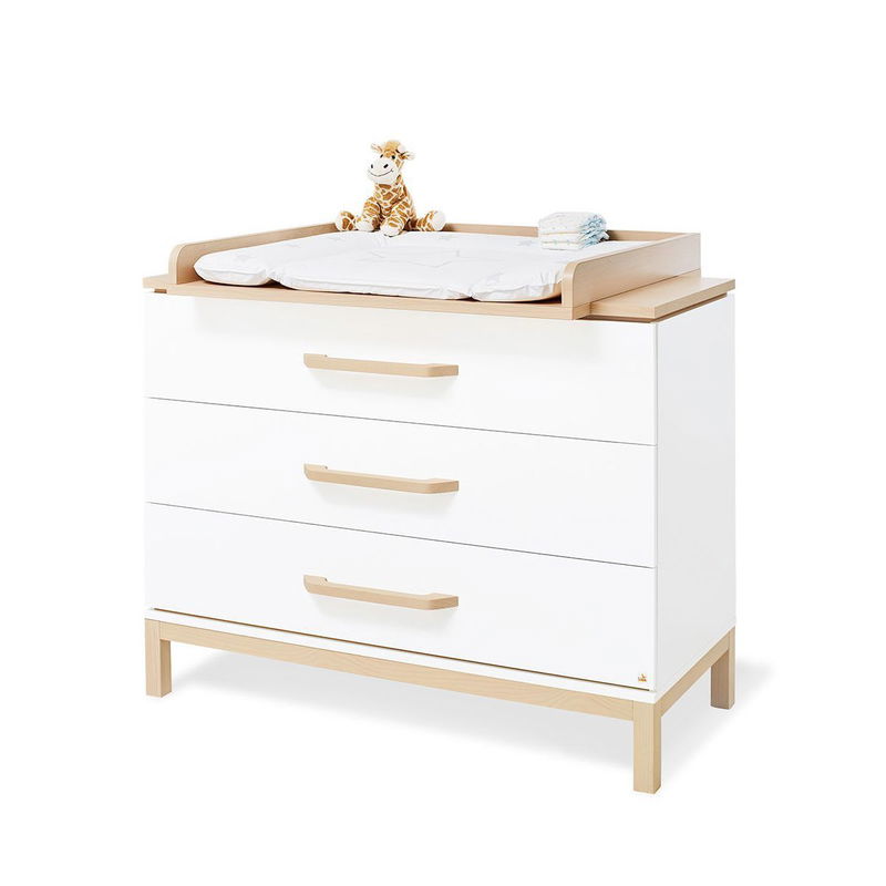 babyonlineshop Pinolino Light Kinderzimmer breit groß - 3T Weiß/Kiefer massiv Günstiger Verkauf